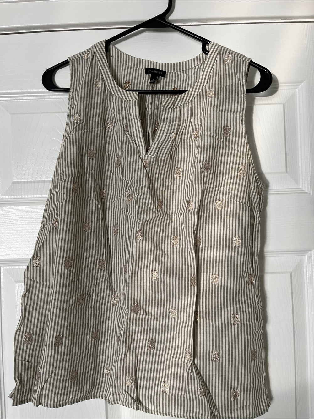 Talbots Striped Sleeveless Top